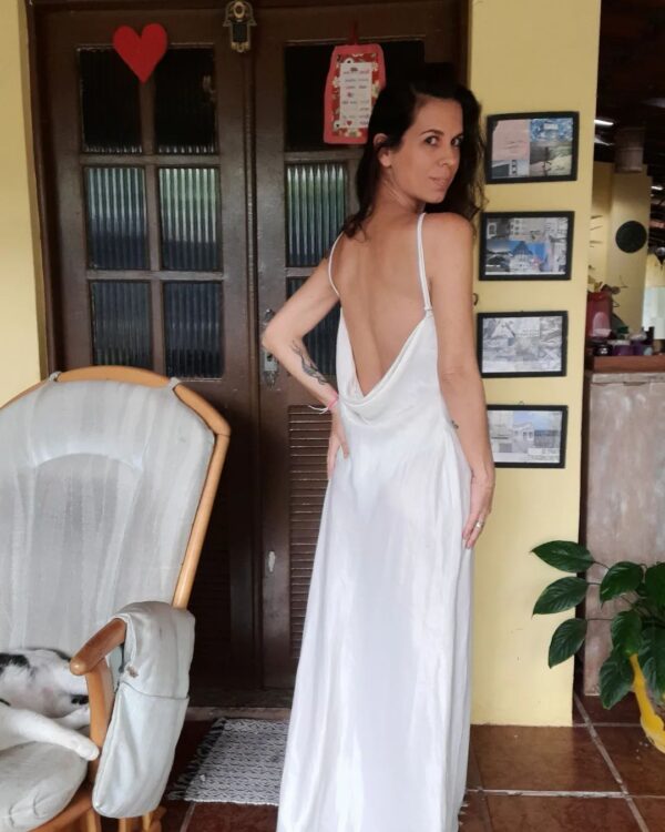 Vestido longo branco - tam P - Image 2