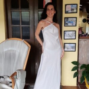 Vestido longo branco – tam P