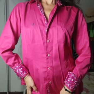 Camisa manga comprida rosa – Dudalina – tam 40