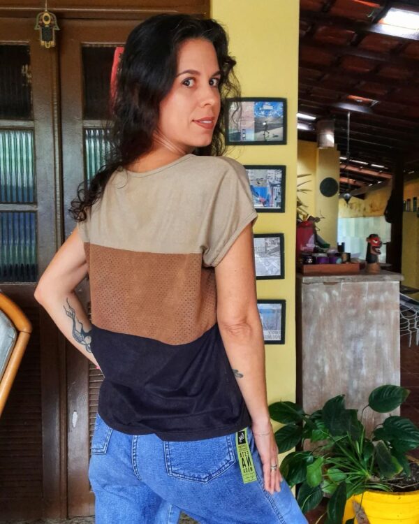 Blusa - Suede - tam P - Image 2