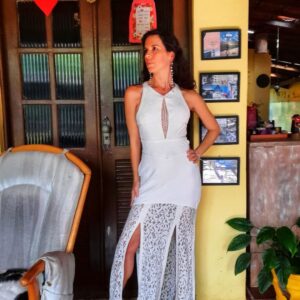 Vestido branco – John John – tam P