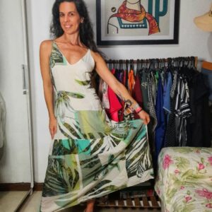 Vestido estampado – Sacada – tam 40