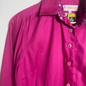 Camisa manga comprida rosa – Dudalina – tam 40