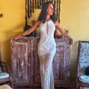 Vestido branco – John John – tam P