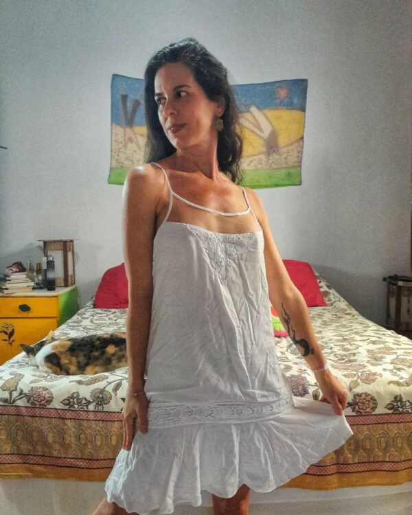 Vestido branco com tule - Oh Boy! - tam M - *NOVO*