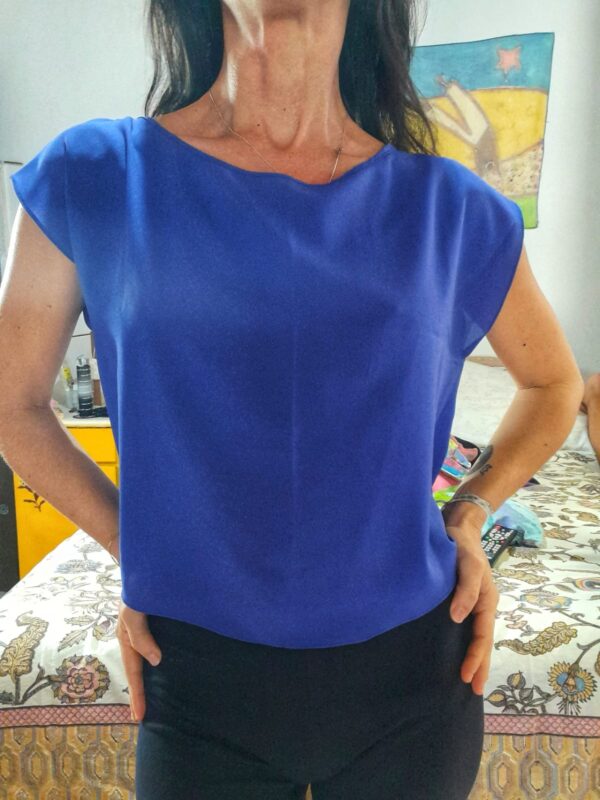 Cropped azul - Kallayanne - tam M