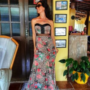 Vestido tomara que caia com paetês – Dolps – tam 38