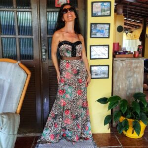 Vestido tomara que caia com paetês – Dolps – tam 38