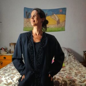 Blazer preto com detalhe bordado – John Meyer – tam G