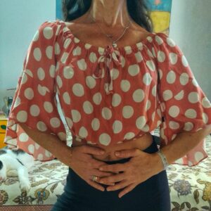 Cropped ciganinha de poás – Bella Gata – tam M