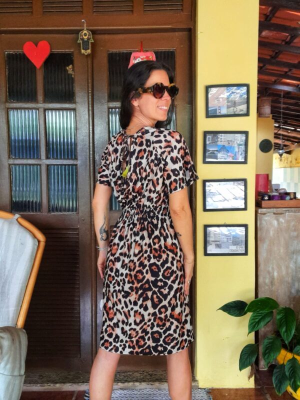 Vestido animal print - Sisters - tam M - Image 4