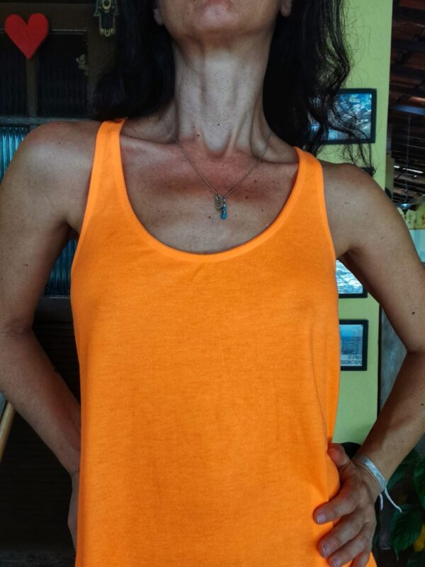 Blusa comprida / vestido laranja - Elementais - tam M - Image 6