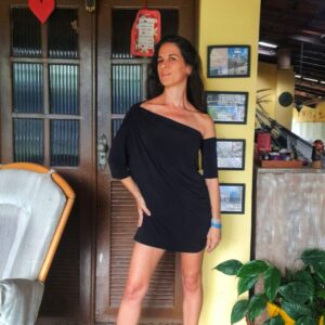 Vestido preto com transparencia – Grogory – tam 42