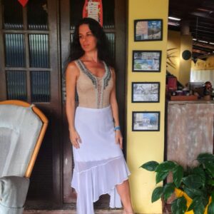 Saia branca – Renata Dias – tam 38