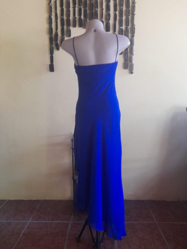 Vestido longo de festa azul - Ellis - tam P - Image 6