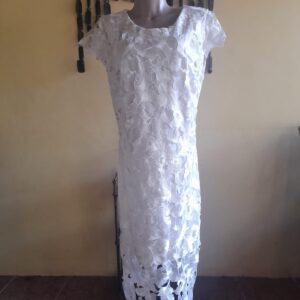 Vestido branco com forro – tam G