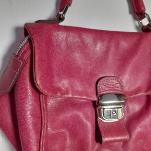 Bolsa de couro pequena rosa – Mara Spina