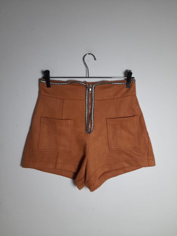 Short de camurça terracota - tam P