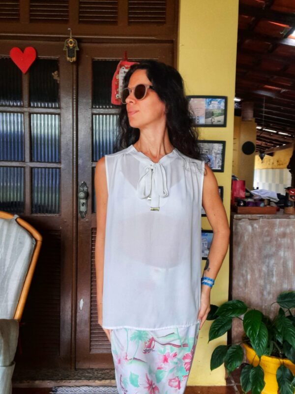 Blusa branca - YSC city - tam M - Image 2