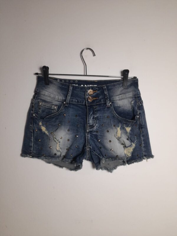 Short jeans com miçangas - Planet Girls - tam 40 - Image 3