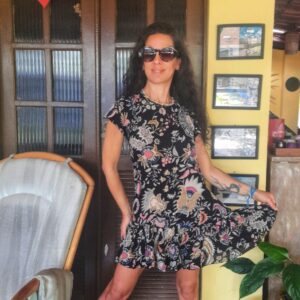 Saia estampa preta – Farm – tam P