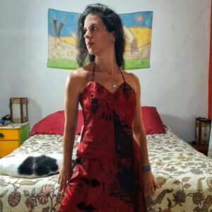 Conjunto vermelho estampado – Vide Bula – tam P