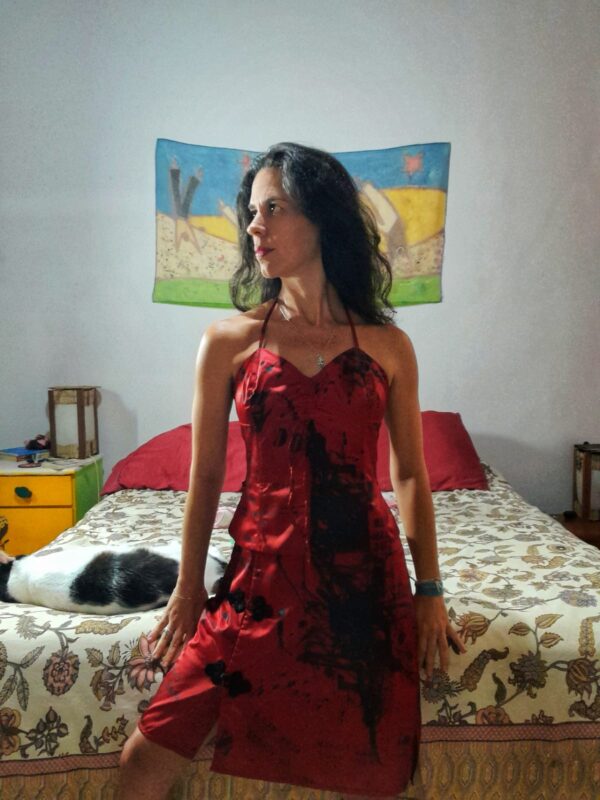 Conjunto vermelho estampado - Vide Bula - tam P - Image 2