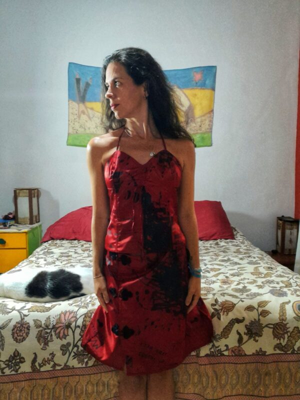 Conjunto vermelho estampado - Vide Bula - tam P - Image 7