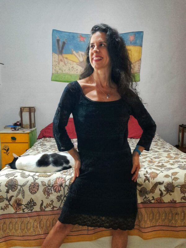 Vestido preto de renda - K9 Fashion - tam G