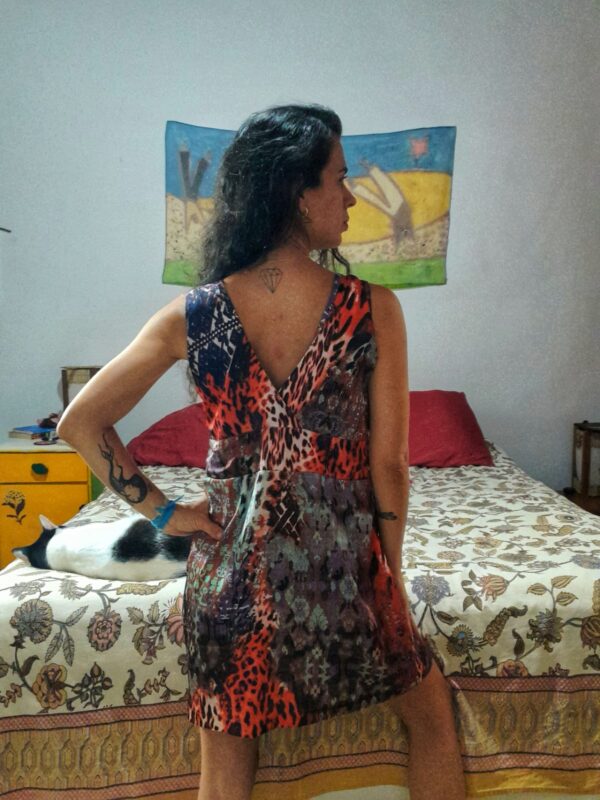 Vestido estampado - Tags - tam M - Image 2