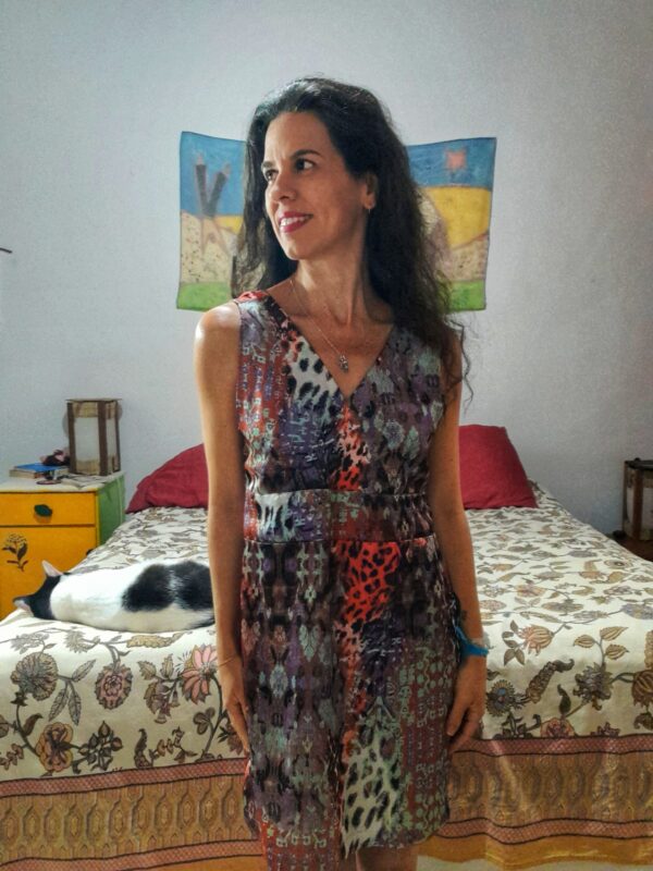 Vestido estampado - Tags - tam M