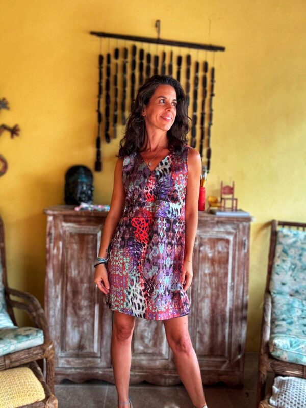 Vestido estampado - Tags - tam M