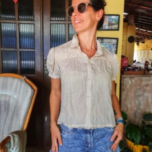 Camisa nude – Farm – tam P