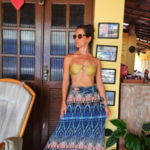 Saia longa estampada – tam P