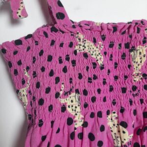 Vestido estampa rosa – Poim – tam 5