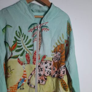 Casaco estampado natureza – Maria Muito Arteira – tam GG