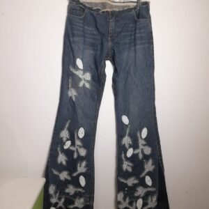 Calça jeans com bordados – Guaraná Brasil – tam 42