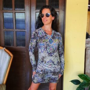 Vestido / bata estampada – tam P