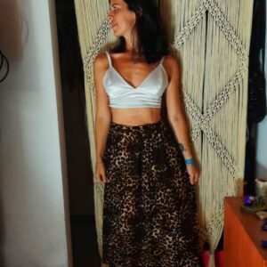 Saia mid animal print – tam 38