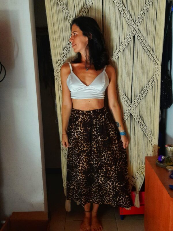 Saia mid animal print - tam 38