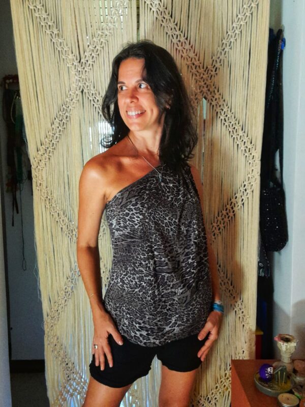 Blusa animal print - Micromoda - tam M