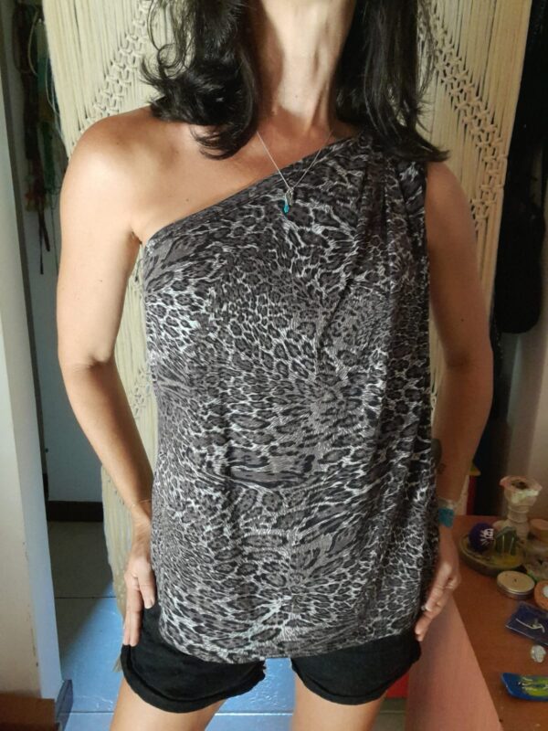 Blusa animal print - Micromoda - tam M - Image 5