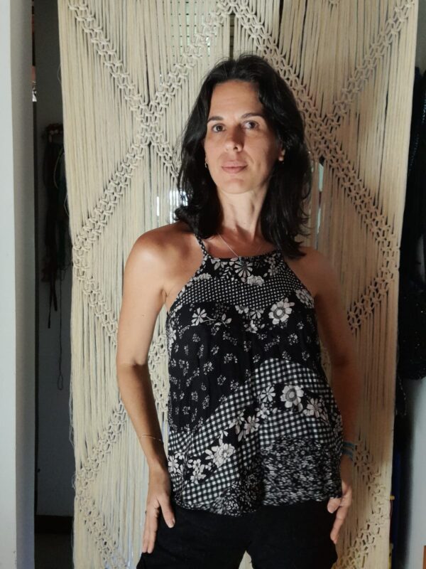 Blusa estampa preta - Pool - tam 38