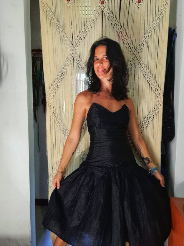 Vestido tomara que caia preto - tam P - Image 4