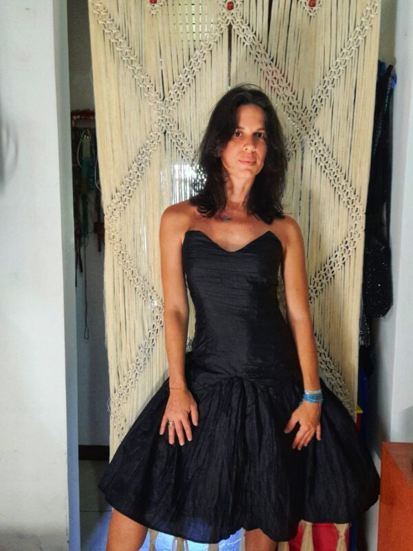 Vestido tomara que caia preto - tam P - Image 5