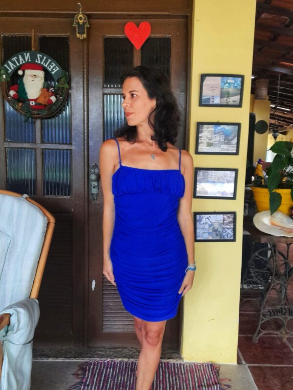 Vestido azul plissado - Shein - tam 38 - Image 5