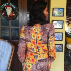 Macaquinho estampa laranja – Dress – tam P