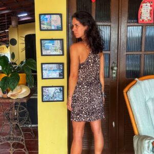 Vestido animal print – tam P