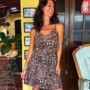 Vestido animal print – tam P