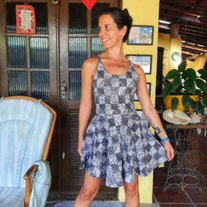 Vestido estampa quadriculada – Magoth – tam U